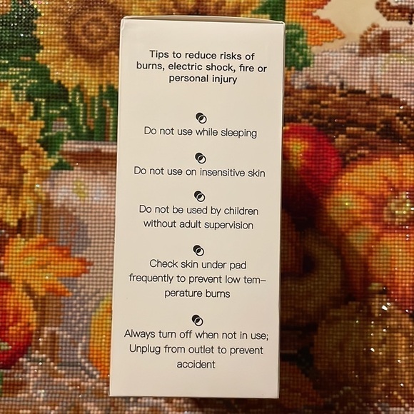 Brand New Heated Pillow Cover 18”x18” Yellow Gray Heating Pad Back Pain Relief - Picture 11 of 16